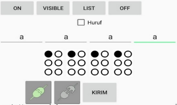 Design of an Alphabet to Braille Letter Conversion Board Android based JOINCS