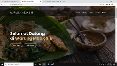 Online Food Ordering Information System Website-Based